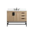 thumbnail image 3 of Elegant Decor Eugene 42" Single Bathroom Vanity with Backsplash in Mango Wood, 3 of 8