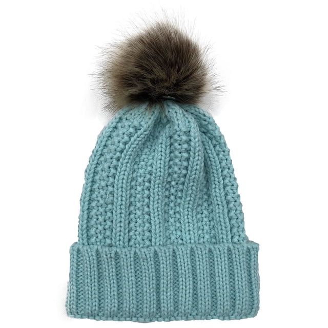 Bonnet d'Hiver Tricoté Sans Bord pour Femmes - Chapeau Doux et Extensible pour Temps Froid