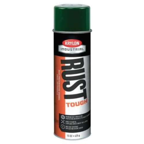 Krylon Industrial Rust Tough Aerosol Enamels, 15-oz. Aerosol Can, Dark Green, Gloss - 6 CN (425-K00379007)