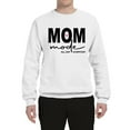thumbnail image 2 of Wild Bobby, Mom Mode All Day Everyday Mother's Day Unisex Crewneck Sweatshirt, White, Small, 2 of 6