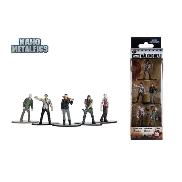 Nano Metalfigs The Walking Dead 5 Pack Die Cast Figures by Jada Toys Pack B - Walmart.com