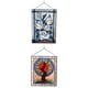 thumbnail image 1 of 2pcs Stained Glass Window Panel Handcrafted Home Decor 8x6 Inches with Chain Zulema none, 1 of 8
