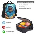 thumbnail image 5 of Pofeuu Colorful Underwater Shark Print Backpack Travel Backpacks With Lunch Bag Pencil Bag Set 3 pcs Set Cartoon Backpack, 5 of 7