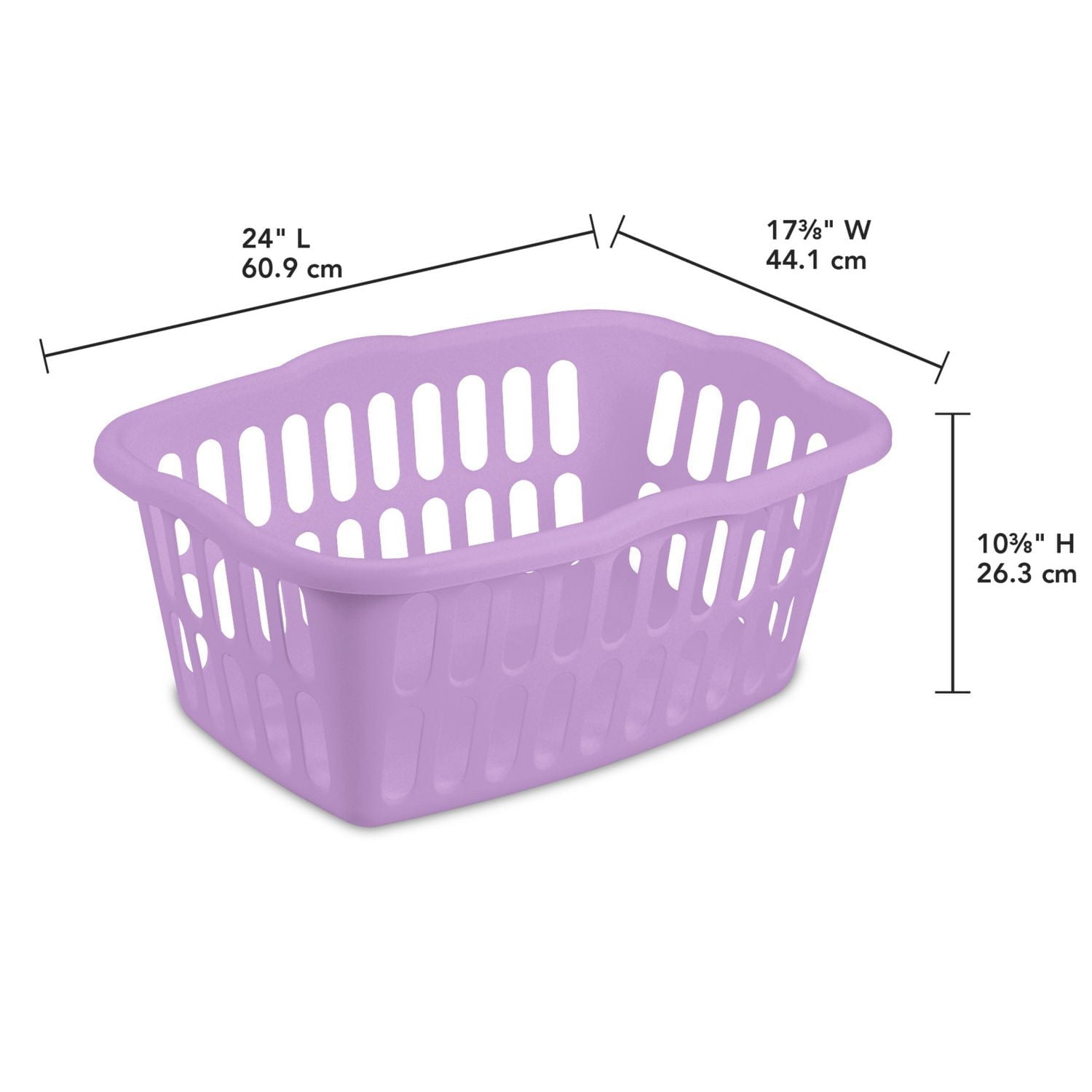 Sterilite Panier à linge 53L - Lilas