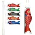 thumbnail image 5 of ZenCart Japanese Carp Windsock Outdoor Hanging Fish Flag Kite Koinobori Windsock for Sushi Bar Restaurant Garden Deck Decor, 5 of 8