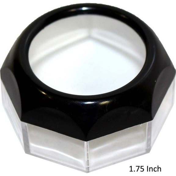 MAXIMIZE Dome Magnifier 6X | 1.75" Glass Lens | 2X Magnification | Octagonal Base with Clear Sides | Pocket-sized & Durable