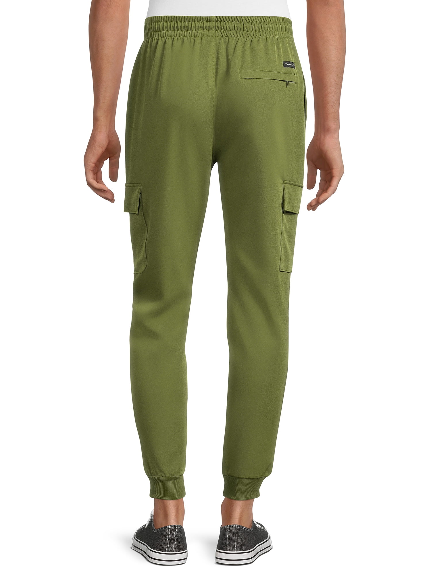 Tahari Men's Stretch Woven Cargo Joggers