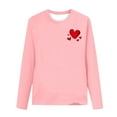 thumbnail image 3 of LckLvx Boys Girls Valentine's Day Shirts Heart Graphic Long Sleeve T-Shirts Kids Lightweight Casual Blouse, 3 of 4
