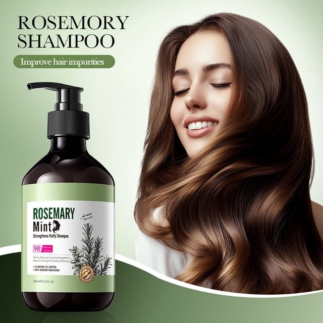 Mint Rosmarinus Strengthening And Volumizing Shampoo Gently Nourishes And Strengthens Hair Improves Hair Quality 350ml