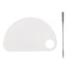 thumbnail image 1 of Paleta de pintura acrílica transparente semicircular para evitar la contaminación, superficie lisa, paleta para mezclar pintura., 1 of 14
