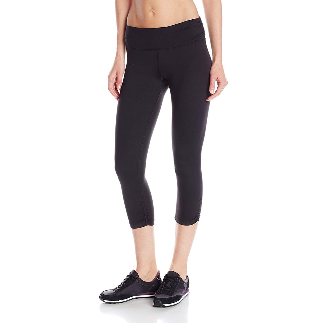 Calvin Klein - Calvin Klein Performance Women's Fitness Capri with Shirring, Black, XS - Walmart
