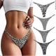 thumbnail image 1 of Women's Low-Waist Bikini Thong Underwear G-String Panties, 1 of 5