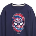 thumbnail image 3 of Marvel Spider-Man - Mask Tie Dye Flag - Toddler And Youth Long Sleeve Graphic T-Shirt, 3 of 5