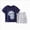 E23-Navy, variant on Toddler Boy Summer Clothes Outfits 2 Pcs Kids Cotton Short Sleeve Shirt Shorts Set 6-12 Months 12-24 Months 2t 3t 4t 5t 6t 7t Children(Navy,3-4 Years)