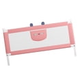 thumbnail image 2 of Valla de elevación para cama de bebé, 10 ajustes de altura, barandilla para cama de seguridad infantil de alta estabilidad, gato rosa, 1,8 m/70,87 pulgadas, 2 of 5
