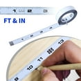thumbnail image 3 of Aymzbd Self Adhesive Measuring Tape Accurate Imperial Scale Carbon Steel Sticky Measure 4FT Left to Right, 3 of 6