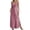 B Purple, variant on Idoravan Dresses for Women Satin Sleeveless Ladies' Solid Color Summer Casual V-Neck Slit Suspender Nightgown