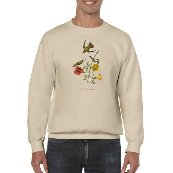 Small Mango Hummingbird Sweatshirt Men -John James Audubon Designs, Male 5X-Large
