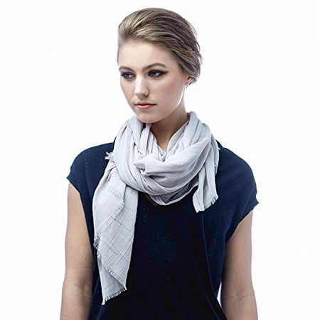 Sassy Scarves Womens Solid Color Basic Spring Summer Oblong Scarf...