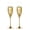 Gold, variant on Champagne Flutes Wedding Gifts: Gold Toasting Glasses for Bride and Groom Heart Wine Cups Crystal Flute Anniversary Engagement Gift for Couples Hostess Mr Mrs 6.76oz