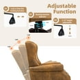 thumbnail image 3 of Homhum Classic Boss Office Chair, High Back Microfiber Swivel Desk Chair, Adult, Dark Brown, 3 of 7