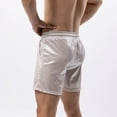 thumbnail image 5 of ZVNAΖH Silk Pajama Shorts for Men - Sleep Shorts, Pj Bottoms, Lounge Shorts, Boxer Shorts, 5 of 6