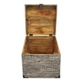 thumbnail image 6 of Golden Mateo Solid Wood Trunk End Table in Gray, 6 of 9
