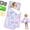 Purple Butterfly, variant on Primlect Toddler Nap Mat, All-in-One Sleeping Bag with Removable Pillow, 51" x 22" Sleeping Mat, for Daycare, Preschool, Kindergarten, Travel