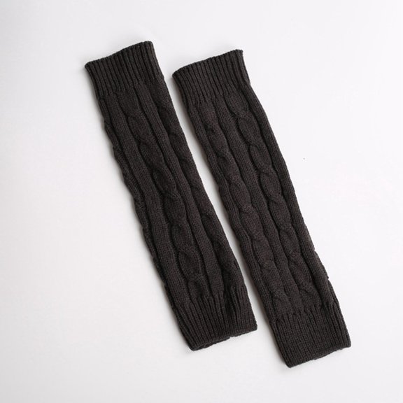 Harpily Womens Thick Knitted Leg Warmers Cotton Spandex Soft Stretch Loose Pile Knit Warmers for Daily Outfit Matching