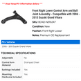 thumbnail image 2 of Front Right Lower Control Arm and Ball Joint Assembly - Compatible with 2006 - 2013 Suzuki Grand Vitara 2007 2008 2009 2010 2011 2012, 2 of 2