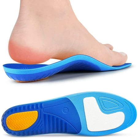 Popzoom Arch Support Insoles,Comfort Gel Orthotic Shoe Inserts for Women Men Flat Feet,Plantar Fasciitis