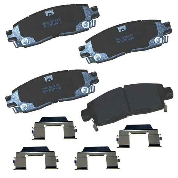 Bendix Brakes Disc Brake Pad Set Fits select: 2009-2017 CHEVROLET TRAVERSE, 2007-2016 GMC ACADIA