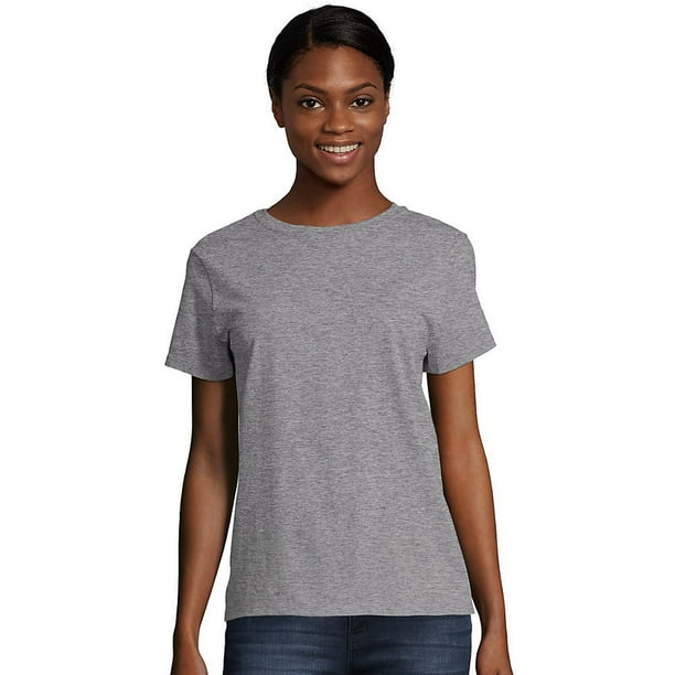 Hanes - Hanes Women's Relaxed Fit Authentic ComfortSoft Crewneck T-Shirt - Walmart.com - Walmart.com