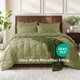 thumbnail image 3 of SONORO KATE Juego de Edredón Individual, Juegos de Cama de 5 Piezas para Todas las Estaciones, Cama en una Bolsa con Edredón Plisado - Sábana Plana y Sábana Ajustable - Fundas de Almohada y Fundas, Verde Salvia, 3 of 6