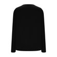 thumbnail image 4 of Plus Size Tops for Women with Button Long Sleeve Soft Henley Neck Casual Lightweight Pullover Blouses (XL, Black), 4 of 6
