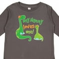 thumbnail image 4 of Inktastic My Nanny Loves Me Grandson Dinosaur Boys Long Sleeve Toddler T-Shirt, 4 of 5
