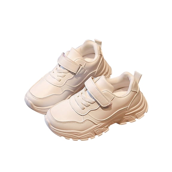 NOKIO Clearence All-Season Kids Sneakers for Boys Girls - Flat Sole Lace-Up Hook Loop Lightweight Running Shoes Breathable Casual Shoes for Daily Play & Sports