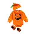 thumbnail image 1 of goowrom Newborn Halloween Romper, Pumpkin Print Clothing, 1 of 10