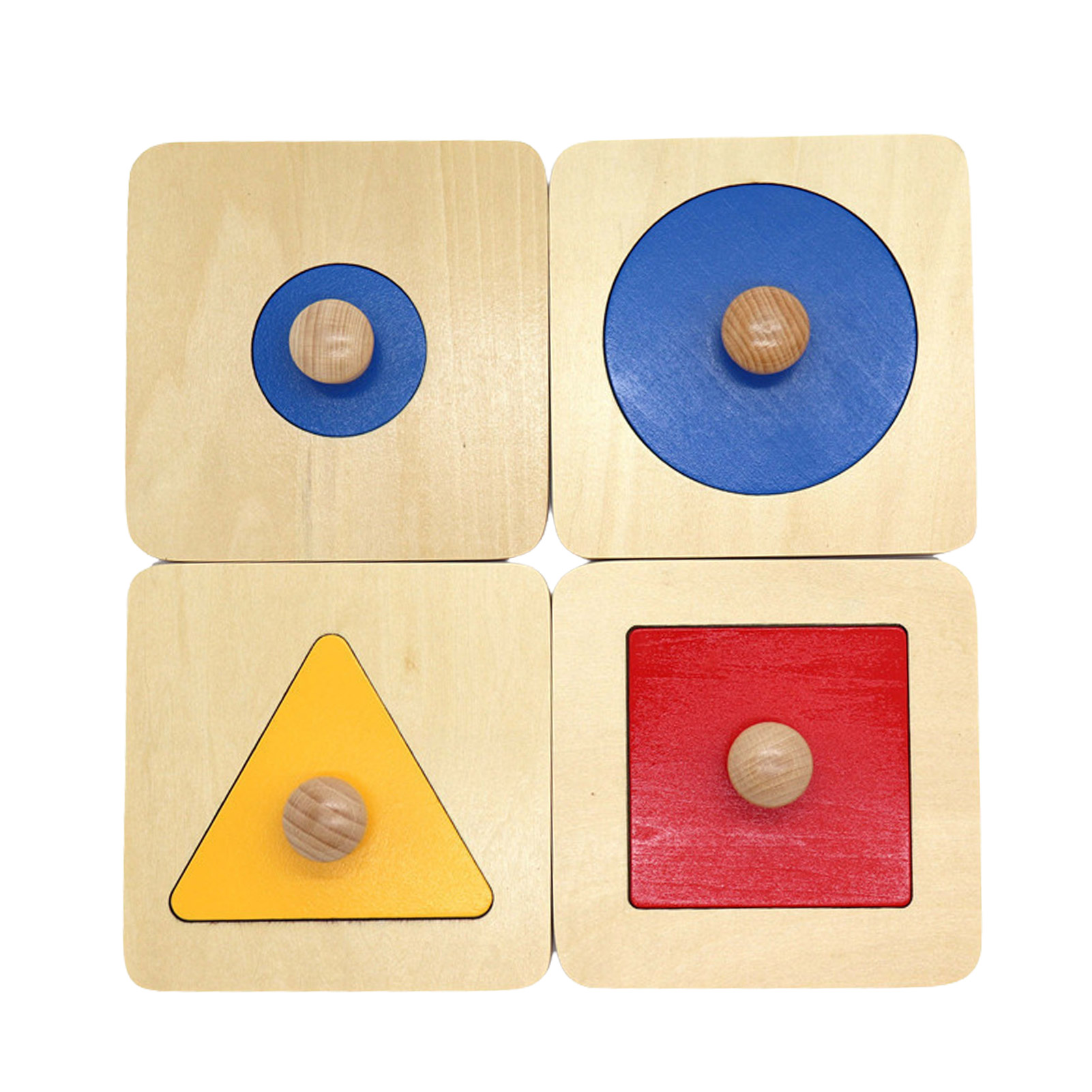 TAONMEISU Wooden Shape Puzzles For Toddlers Montessori Shape Sorting