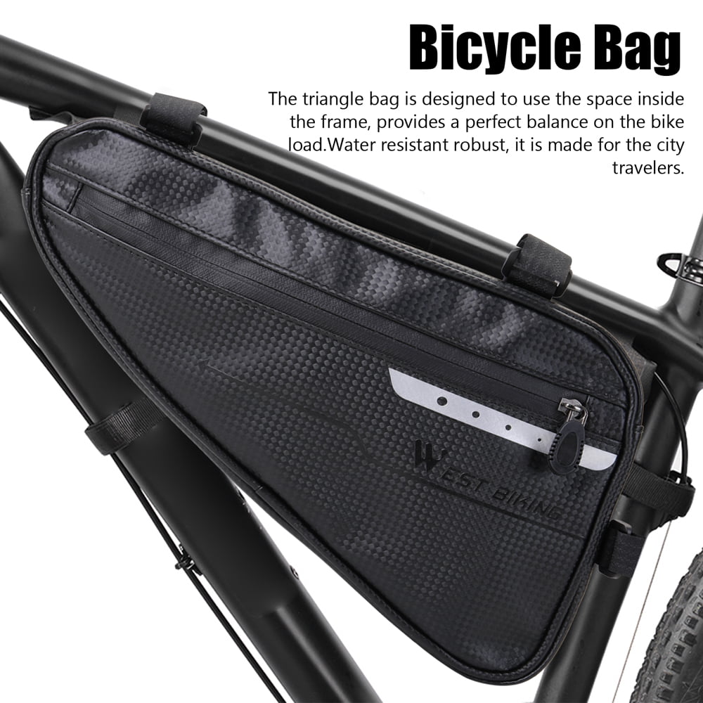 Details about   WEST BIKING Cycling Bag Waterproof MTB Bicycle Front Tube Triangle Pouch Bags