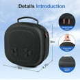 thumbnail image 5 of Hard Carrying Case for Meta Quest 3S / Quest 3, VR Gaming Headset and Touch Controllers Accessories Travel Case, Small Hard Shell Storage Case for Oculus Quest 3S/Quest 3/Vision Pro Black, 5 of 6