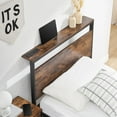 thumbnail image 6 of Behost 14" Twin Bed Frame with Headboard , Power Outlets Platform Beds for Bedroom, Rustic Brwon, 6 of 8