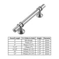 thumbnail image 3 of Modket M1612 Modern Euro Bar Cabinet Handle 304 Stainless Steel — 6" Overall Length, 3-3/4" (96mm) Hole Centers, Brushed Nickel— 25-Packs, 3 of 6
