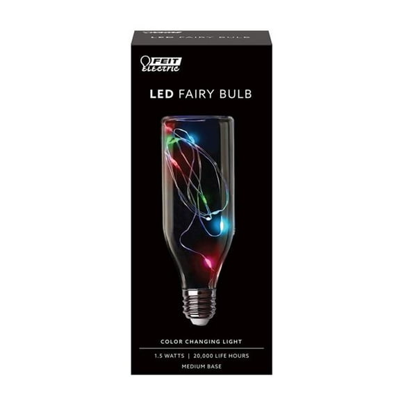 Feit Electric 3929767 1 watt 60 Lumen Fairy Bottle LED Bulb, Multi Color