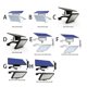 thumbnail image 3 of Luces solares con sensor de cuerpo solar LightLed ShellWhite negro Luces solares de ángulo ajustable súper brillante para parques de Yard Street, 3 of 5