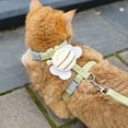 thumbnail image 3 of mdesiwst Little Bee Cat Harness Adjustable Kitten Harness with Leash Cute Bee Cat Harness for Kittens Adult Cats Safe Outdoor Walks, 3 of 8