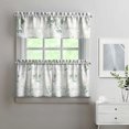 thumbnail image 2 of Rustic Vintage Curtains 24 Inch - 3 Panel Wildflower Farmhouse Set with Bohemian Floral Design, Country Kitchen Drapes, 2 of 6