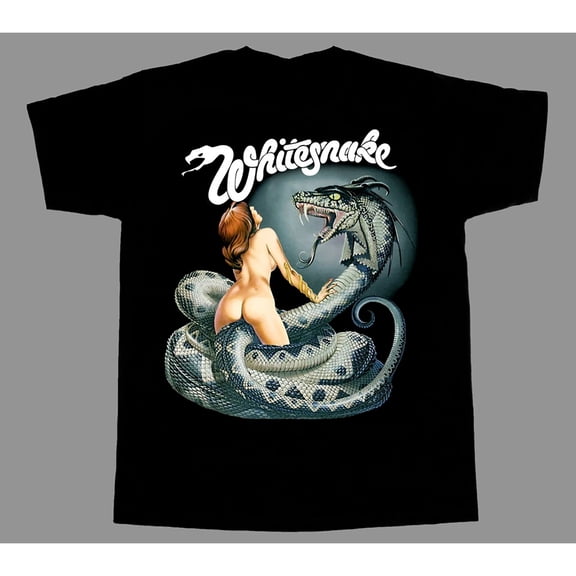 Vtg Whitesnake Band Lovehunter Cotton Black