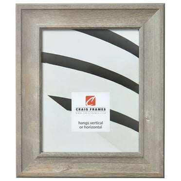 Craig Frames Scalloped American Barn, 20x30 inch Picture Frame, Faux Natural Barnwood