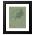 thumbnail image 2 of Johann Peter Krafft 15x18 Black Modern Framed Museum Art Print Titled - Head of a Girl (Study on the 'Return of the Landwehr Man', 1817) (Before 1817), 2 of 5